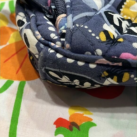 Vera Bradley Charmont Meadow Gray Small Zip Crossbody - Picture 13 of 13